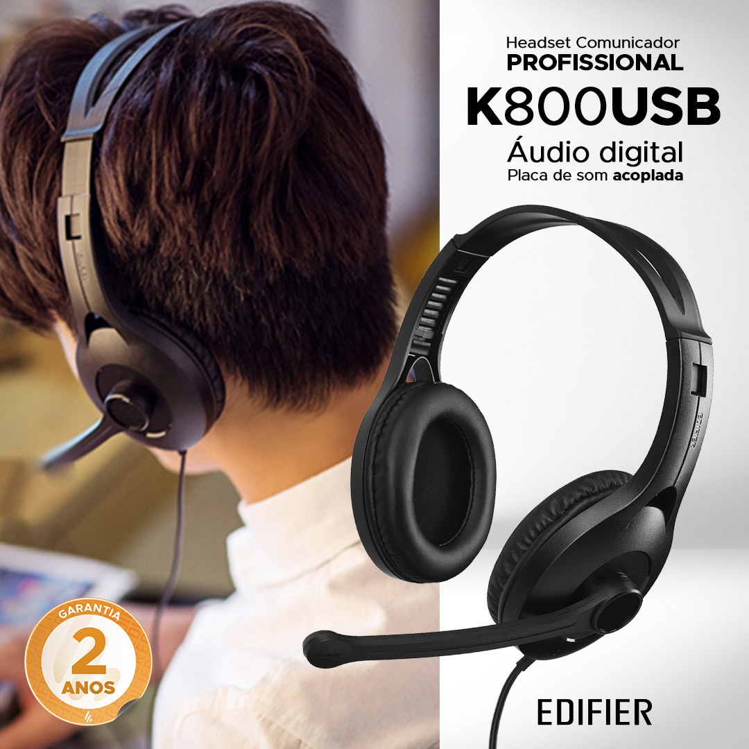 headset profissional K800USB